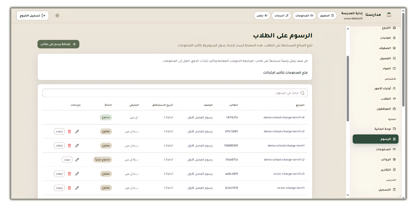 الرسوم